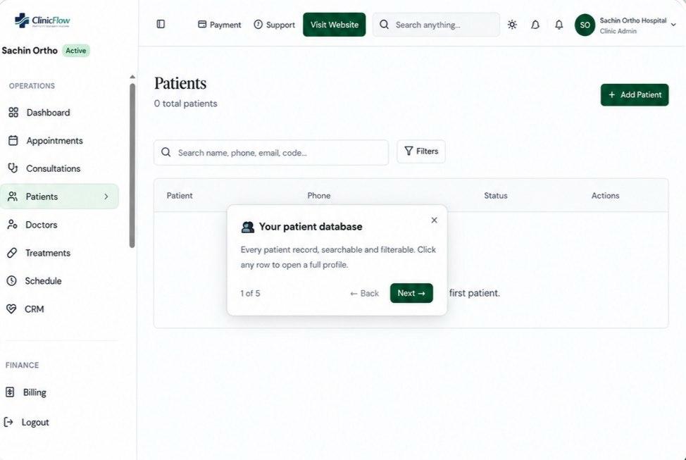 Your patient database